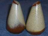 Frankoma Westwinds shakers glazed desert gold